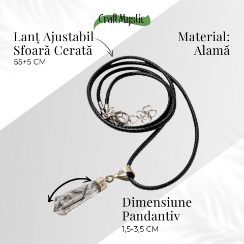 Colier Cuart Rutilat în Varf – Claritate, Putere Interioara si Energie Amplificata [4]