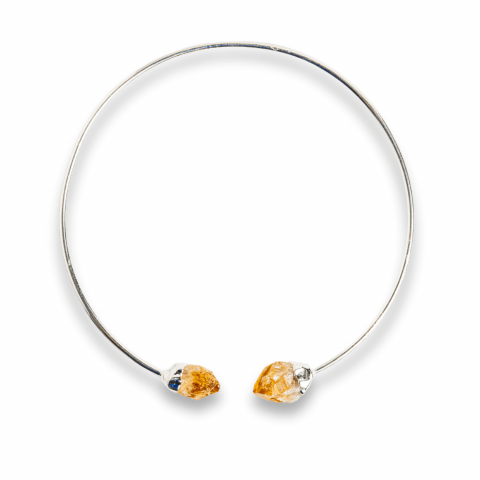 Colier Choker Cu Citrin Natural - Protectie, Prosperitate si Energie Pozitiva [8]