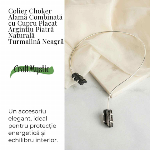 Colier Choker Turmalina Neagra - Protectie Energetica si Echilibru [2]