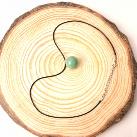 Colier cu piatra semipretioasa rotunda - pandantiv din pietre prețioase naturale mixte 7 Chakre - Copie [2]