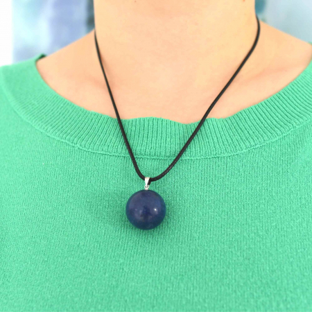 Colier cu piatra semipretioasa rotunda - pandantiv din pietre prețioase naturale mixte 7 Chakre - Copie [1]