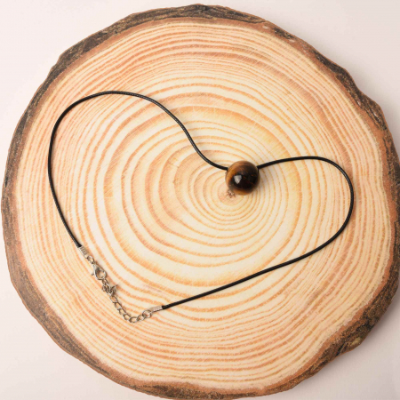 Colier cu piatra semipretioasa rotunda - pandantiv din pietre prețioase naturale mixte 7 Chakre - Copie [2]