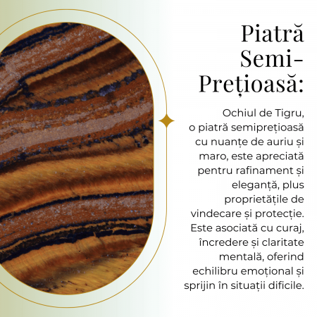 Colier cu Ochi de Tigru forma neregulata pentru Protectie si Energie Pozitiva [7]