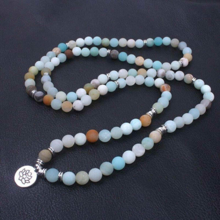 Colier - Bratara Mala cu 108 Margele 8mm din Pietre Naturale Tianhe Claritate Mentala, Protectie energii negative [6]