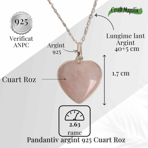 Simbolul Iubirii Pure – Colier Inima din Argint 925 [4]