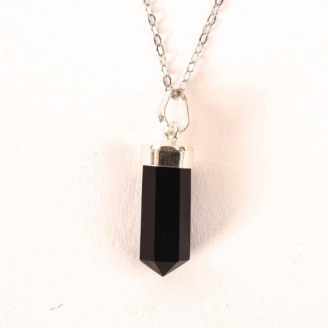 Claritate Mentala si Focus - Colier Argint 925 cu Obsidian Natural – Protectie si Claritate Interioara