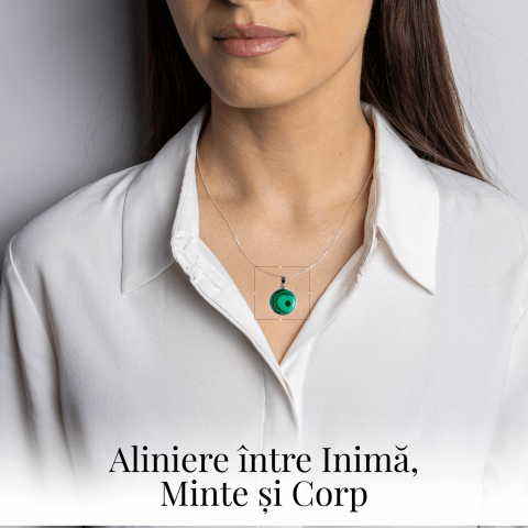 Colier Malachit si Crisocola – Protectie si Echilibru pe Argint 925 [1]