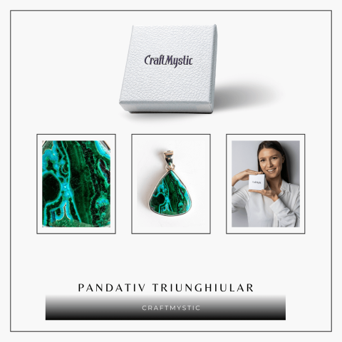 Colier Malachit si Crisocola – Protectie si Echilibru pe Argint 925 [7]