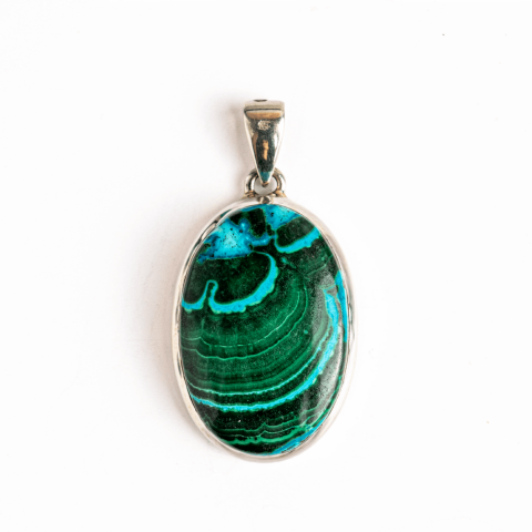 Colier Malachit si Crisocola – Protectie si Echilibru pe Argint 925 [8]