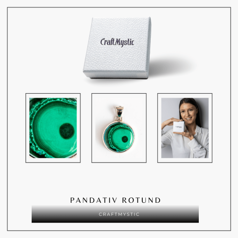 Colier Malachit si Crisocola – Protectie si Echilibru pe Argint 925 [8]