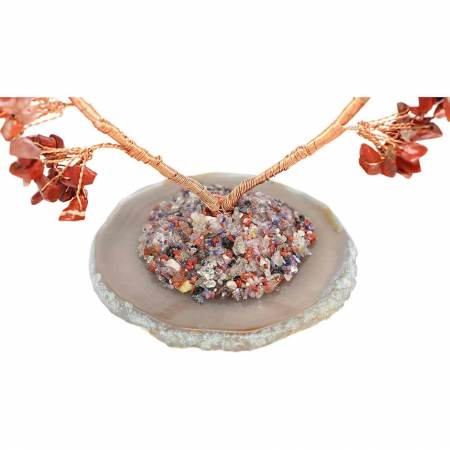 Copac pietre semipretioase 7 chakra in forma de inima – Decor cristal feng shui, accesorii premium pentru birou [6]