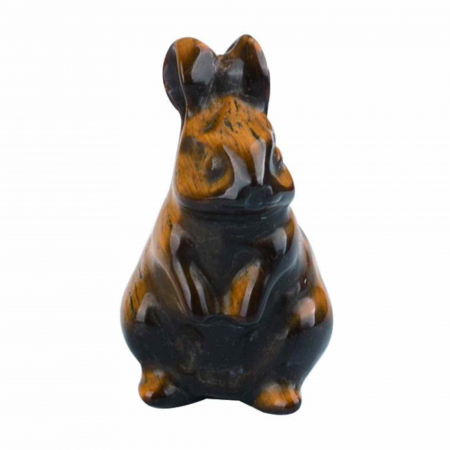 Figurina 4 cm cu forma de iepure sculptata manual din aventurina verde naturala - Cristale si pietre vindecatoare semipretioase cu animale [0]