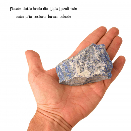 Cristal Natural Brut Lapis Lazuli - Piatra de Vindecare si Auto-Cunoastere, Dimensiuni 5-8 cm, Greutate 80-300 g [1]