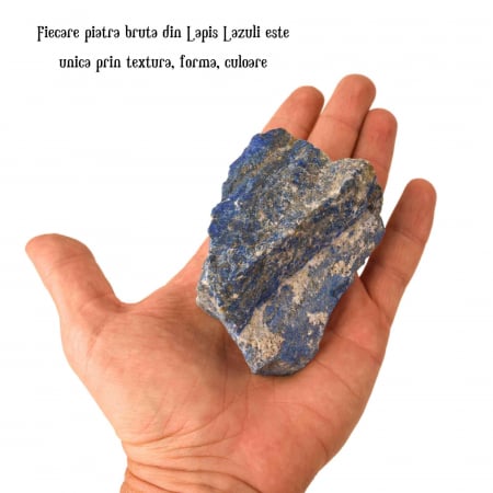 Cristal Natural Brut Lapis Lazuli - Piatra de Vindecare si Auto-Cunoastere, Dimensiuni 5-8 cm, Greutate 80-300 g [13]