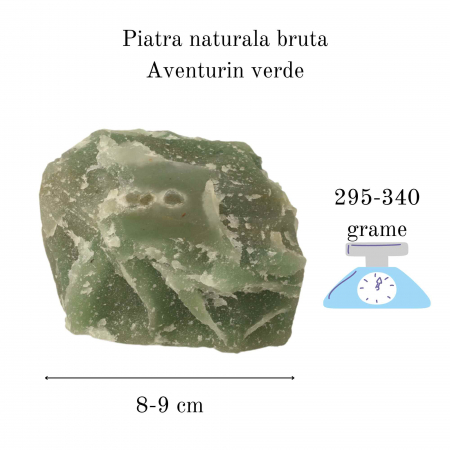 Cristal natural unicat Aventurin Verde pietre brute 9 cm - Pietre semipretioase pentru echilibru si calmare emotionala [1]