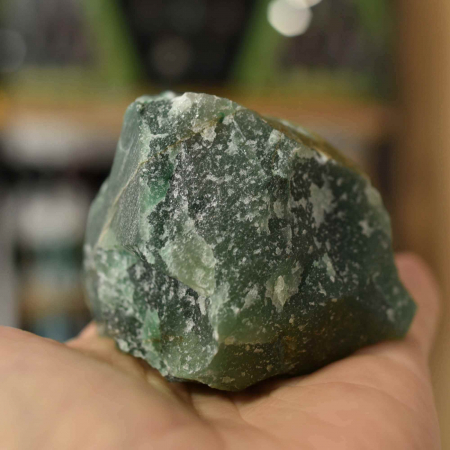 Cristal natural unicat Aventurin Verde pietre brute 9 cm - Pietre semipretioase pentru echilibru si calmare emotionala [4]