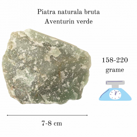Cristal natural unicat Aventurin Verde pietre brute 9 cm - Pietre semipretioase pentru echilibru si calmare emotionala [8]