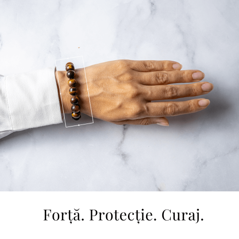 Putere si Protectie – Bratara din Ochi de Tigru Natural 10mm [1]