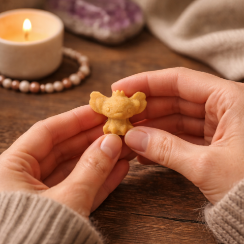 Figurina din Topaz Galben – Bucurie Calda si Incredere Linistita [1]