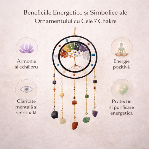 Dreamcatcher cu cele 7 chakre – un simbol al armoniei interioare si al protectiei spatiului personal [5]