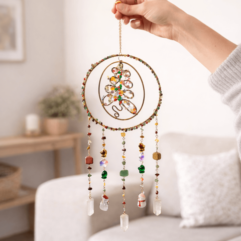 Dreamcatcher cu Pietre Naturale – Stabilitate, Echilibru si Claritate Interioara [1]