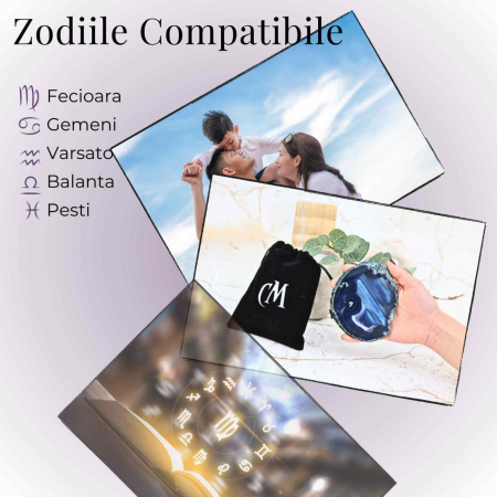 Felie de Agat Albastru in Forma Neregulata - Imbunatateste Creativitatea si Energia Pozitiva [6]