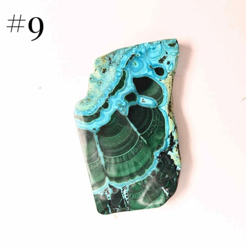 Felie unicat cu Malachit, Crisocola, Stalactite, Cornetite - Protectie si echilibru energetic [0]