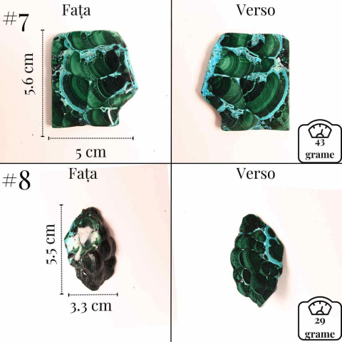 Felie unicat cu Malachit, Crisocola, Stalactite, Cornetite - Protectie si echilibru energetic [1]