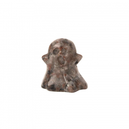 Figurina 3.5 cm in forma de fantoma din piatra semipretioasa Cuart Roz, sculptata manual [0]
