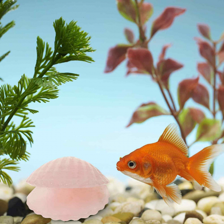 Figurina 4 cm din cristal natural in forma de scoica, ornamente pentru acvariu, marturie tip cadou de nunta, proiecte DIY [2]