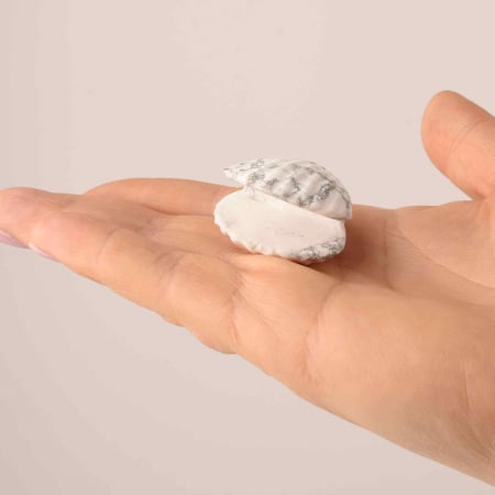 Figurina 4 cm din cristal natural in forma de scoica, ornamente pentru acvariu, marturie tip cadou de nunta, proiecte DIY [3]