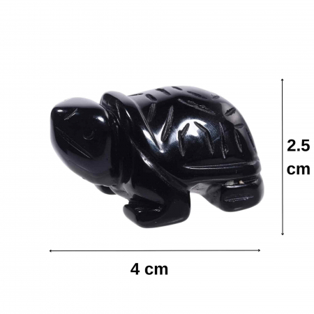 Figurina broasca testoasa 4 cm de cristal semipretios -  Sculptura din piatra vindecatoare reiki de buzunar pentru decor, colectie [1]