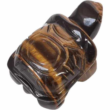 Figurina broasca testoasa 4 cm de cristal semipretios -  Sculptura din piatra vindecatoare reiki de buzunar pentru decor, colectie [3]