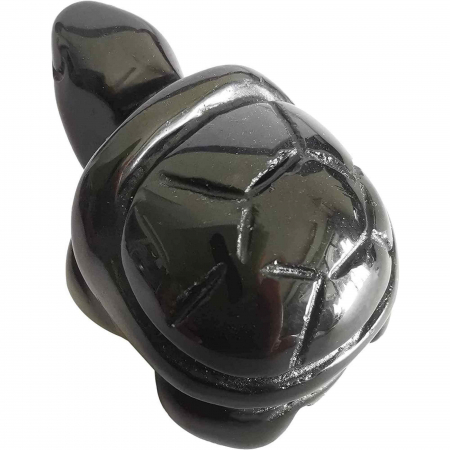 Figurina broasca testoasa 4 cm de cristal semipretios -  Sculptura din piatra vindecatoare reiki de buzunar pentru decor, colectie [2]