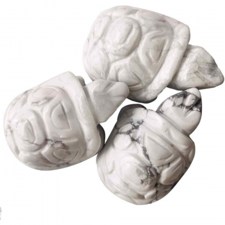 Figurina broasca testoasa 4 cm de cristal semipretios -  Sculptura din piatra vindecatoare reiki de buzunar pentru decor, colectie [4]