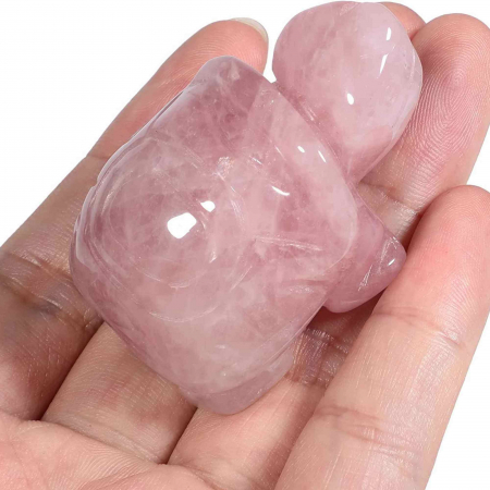 Figurina broasca testoasa 4 cm de cristal semipretios -  Sculptura din piatra vindecatoare reiki de buzunar pentru decor, colectie [4]