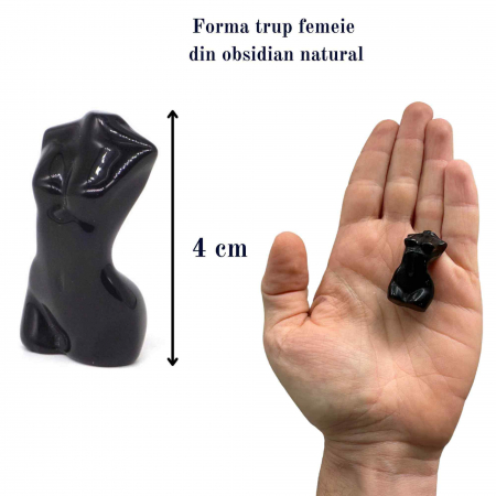 Forma bust femeie din cristal natural Ametist 4 cm sculptat manual [1]