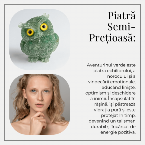 Bufnita din Aventurin Verde – Simbolul Intelepciunii si Norocului [5]