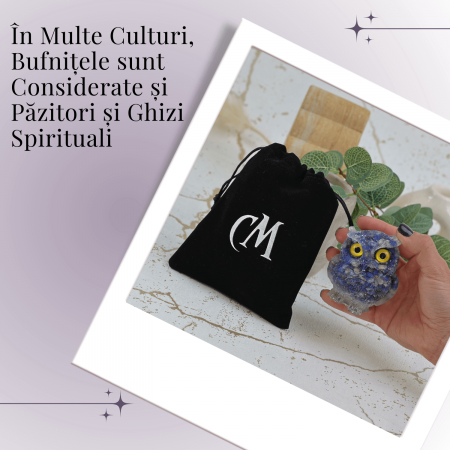 Figurina Bufnita din Lapis Lazuli – Talisman de Intelepciune si Protectie [1]