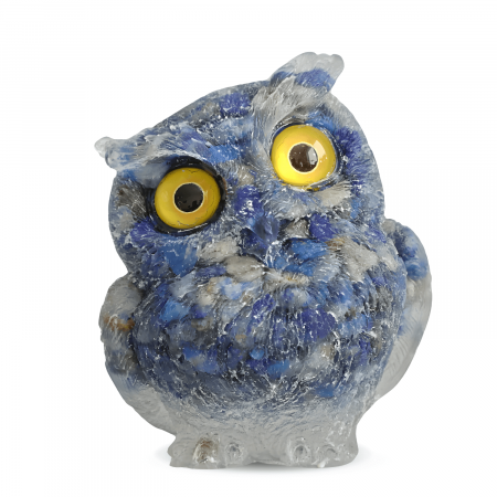 Figurina Bufnita din Lapis Lazuli – Talisman de Intelepciune si Protectie