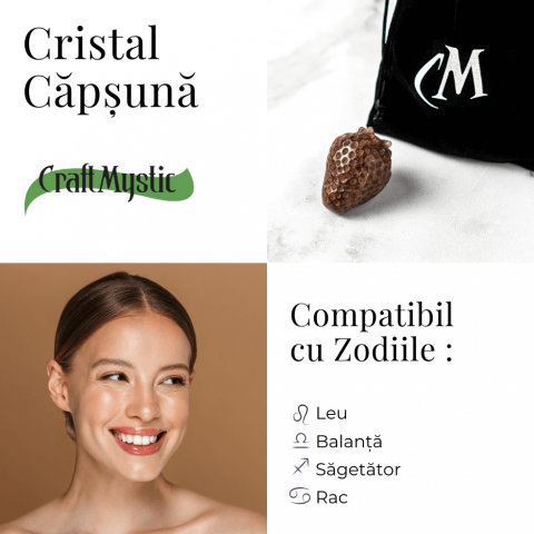 Figurina Cristal Capsuna – Atrage Dragostea si Echilibrul Emotional [3]