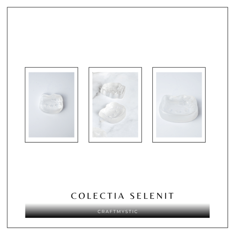 Placa Decorativa din Selenit Natural 5.5cm – Figurina Hello Kitty pentru Purificare si Armonie Energetica [7]