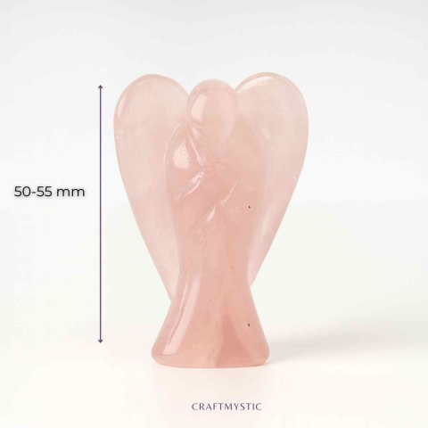 Ingeras din cuart roz 50-55 mm – Energie de iubire și protectie blanda [3]