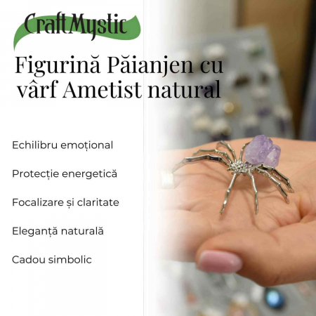 Figurina Paianjen Ametist - Echilibru Emotional si Protectie Energetica [2]