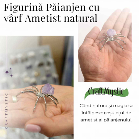 Figurina Paianjen Ametist - Echilibru Emotional si Protectie Energetica [5]