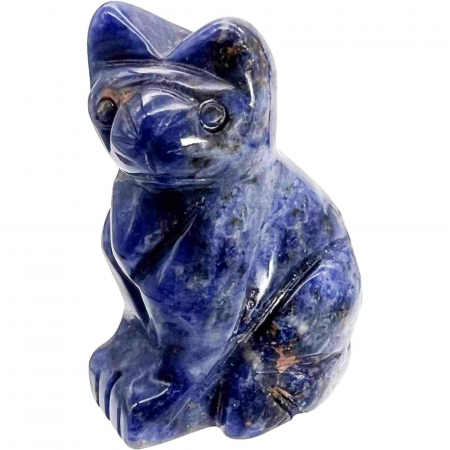 Figurina 5 cm inger din cristal vindecator Obsidian - Sculptura manuala din piatra naturala lustruita - Decor pentru camera birou cu energie reiki pentru femei barbati - Copie [0]
