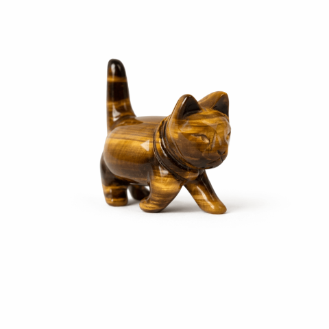 Figurina Pisica din Ochi de Tigru – Curaj, Protectie si Claritate Interioara [7]