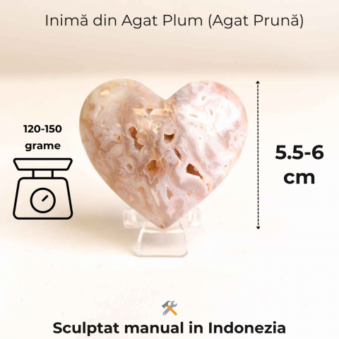 Inima din Agat Pruna – Liniste si iubire in forma pura [1]