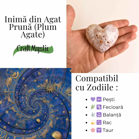 Inima din Agat Pruna – Liniste si iubire in forma pura [4]