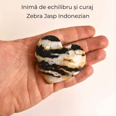 Inima din Zebra Jasp Indonezian – Echilibru si claritate emotionala [4]